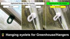 Hanging Eyelets For Greenhouse/Hangers 3D Printer Model