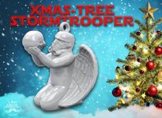 Storm Trooper Xmas Tree-Angel 3D Printer Model