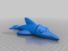 Dolphin Flexi Fidget Toy – Print In Place 3D Printer Model