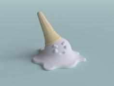 Melty Ice Cream 3D Printer Model