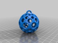 Ball For Christmas With Holes 3D Printer Model