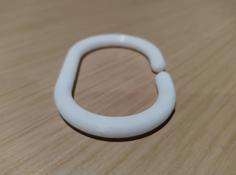 Shower Curtain Ring 3D Printer Model