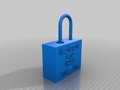 Customizable Bridge Love Lock 3D Printer Model