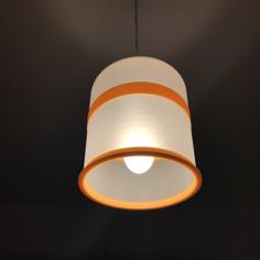 Customizable Ceiling Lamp Shade 3D Printer Model