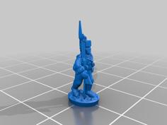 AWI – British Infantry Saratoga Unifom 3D Printer Model