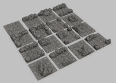 Modular Cave Tiles – Tiles De Caverna Modulares 3D Printer Model