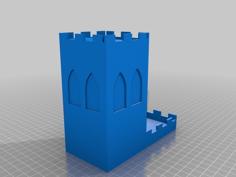 Castle Dice Tower 3D Printer Model