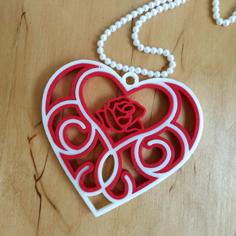 3D Printed Quilling Heart 3D Printer Model