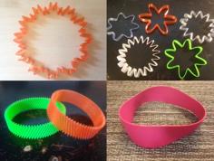 Customizable Trig Bracelet 3D Printer Model