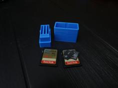 SD And Micro SD Card Holder 3D Printer Model