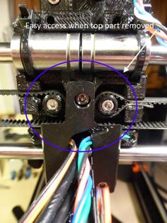 Prusa I3 MK2.5/MK3 X Carriage Back Split Upgrade 3D Printer Model