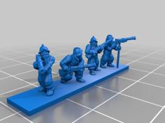 Warmaster Empire Handgunners 3D Printer Model