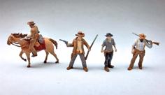 N Scale Cowboys-Gunslingers 3D Printer Model