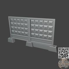 Eastern Bloc Concrete Wall 2 3D Printer Model