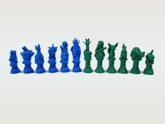 Water Type Pokemon Chess Pack 3D Printer Model