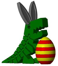 Flexi Rex – Easter Upgrade 3D Printer Model