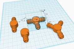 Tube Connectors – Joiner Hose Pipe 3D Printer Model