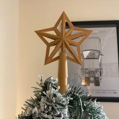 Christmas Tree Topper 3D Printer Model