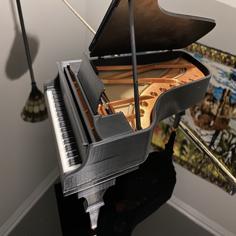 Grand Piano With Moving Parts 3D Printer Model