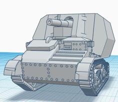 15mm 10.5cm LeFH 16 Auf Geschützwagen Mk.VI(e) 3D Printer Model