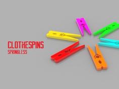 Clothespins – No Spring Required 3D Printer Model