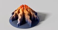 Active Volcano 3D Printer Model