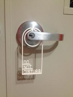 Door Hanger 2 – Do Not Disturb 2 3D Printer Model