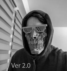 Happy Face Mask Version 2.0 And 1.0 3D Printer Model