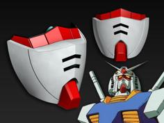 COVID-19 Mask Cap, Gundam RX-78 Edition 3D Printer Model