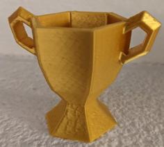 Cute Hexagonal Trophy 3D Printer Model