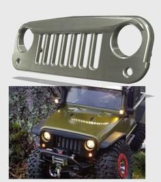 Axial SCX10 Jeep JK – Front Grille Complete 3D Printer Model