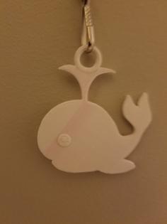 Whale Emoji Keychain 3D Printer Model