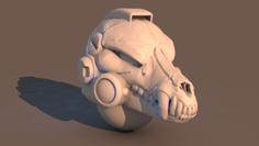 Wolf Skull Terror Troops Space Helmet For Miniatures 3D Printer Model