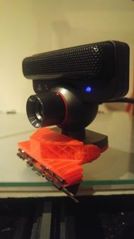 PS3 Eye Cam Mount For Foldback / Binder Clips 3D Printer Model