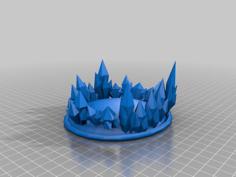 Crystal Ring Base For Miniatures 3D Printer Model