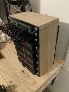 Mini PC Server Case Rack 3D Printer Model