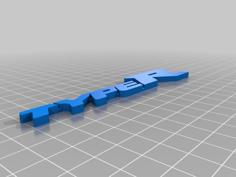 Type R Badge 3D Printer Model