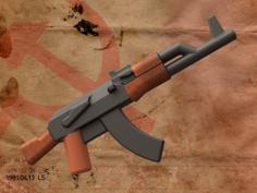 AK-47 For Lego Minifigures 3D Printer Model