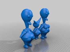 Alien Family 3D Printer Model