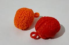 Brain Keychain 3D Printer Model