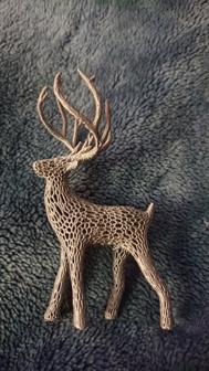 Deer Small (120mm) Voronoi 3D Printer Model