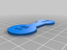 Canadian Shopping Cart Key Token 3D Printer Model