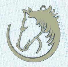 Medallion Horse – Médallio Cheval 3D Printer Model