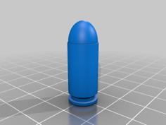 Parametric .40 S&w Dummy Round 3D Printer Model