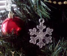 Dainty Snowflake Xmas Ornament 3D Printer Model