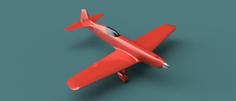 Retro RC Race Plane 3D Printer Model