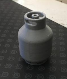 1/10th Scale Gas Bottle For RC 3D Printer Model