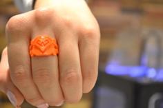 Aztec Heart & Soul Ring 3D Printer Model