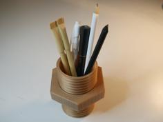 Pencil Holder Screw 3D Printer Model