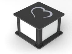 BIG Customizable Lithophane Lamp 3D Printer Model